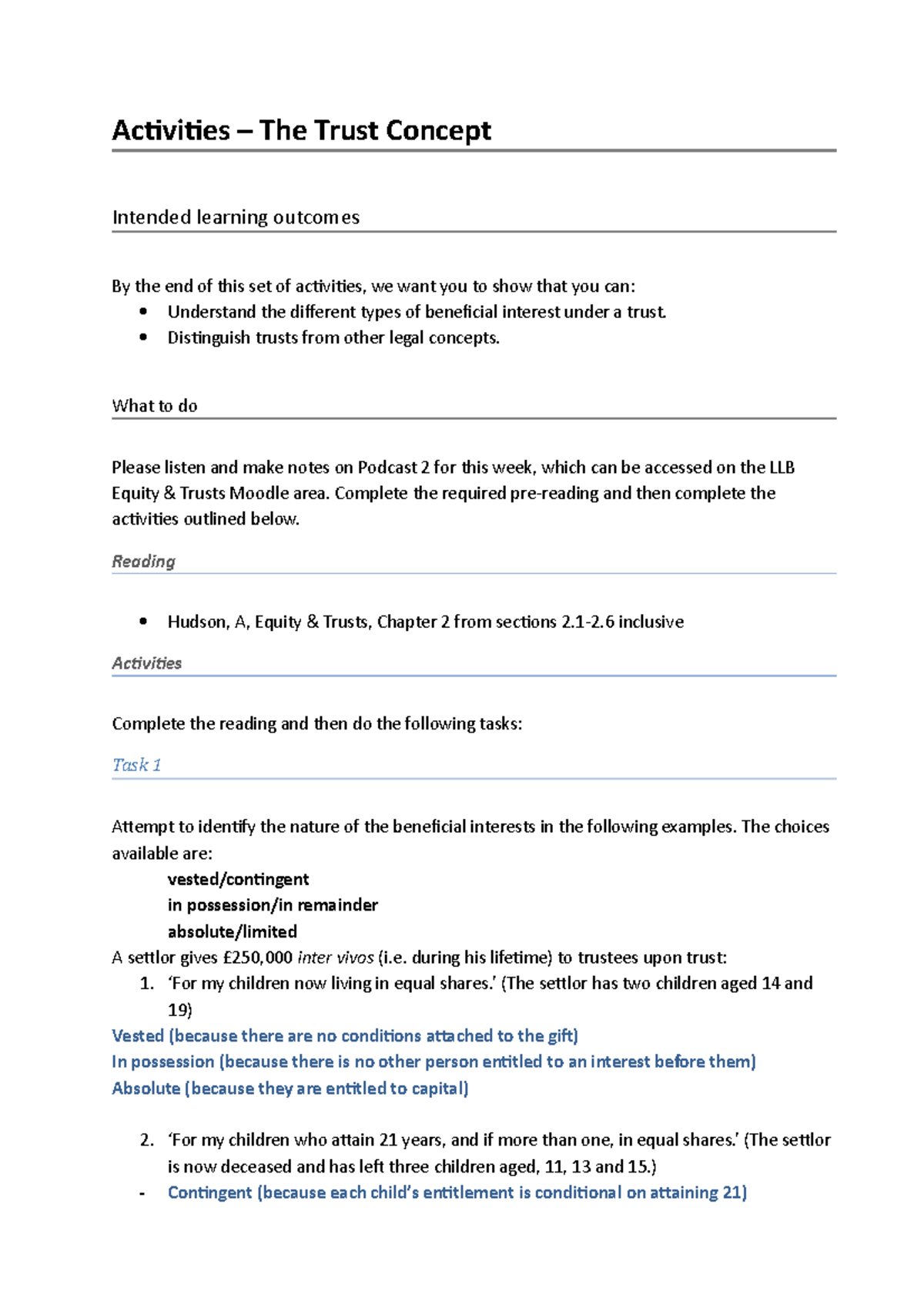 Trust Activity - 456Z0016 - MMU - Studocu