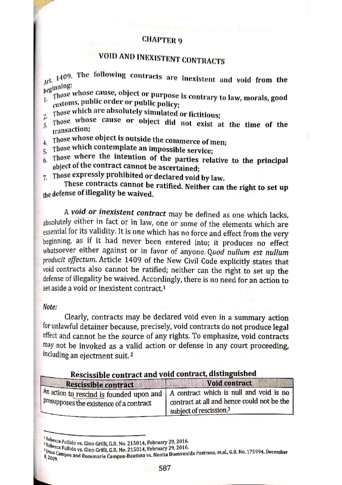 Title 2. Chapter 9 (With Problems) - Obligations and Contracts - Studocu