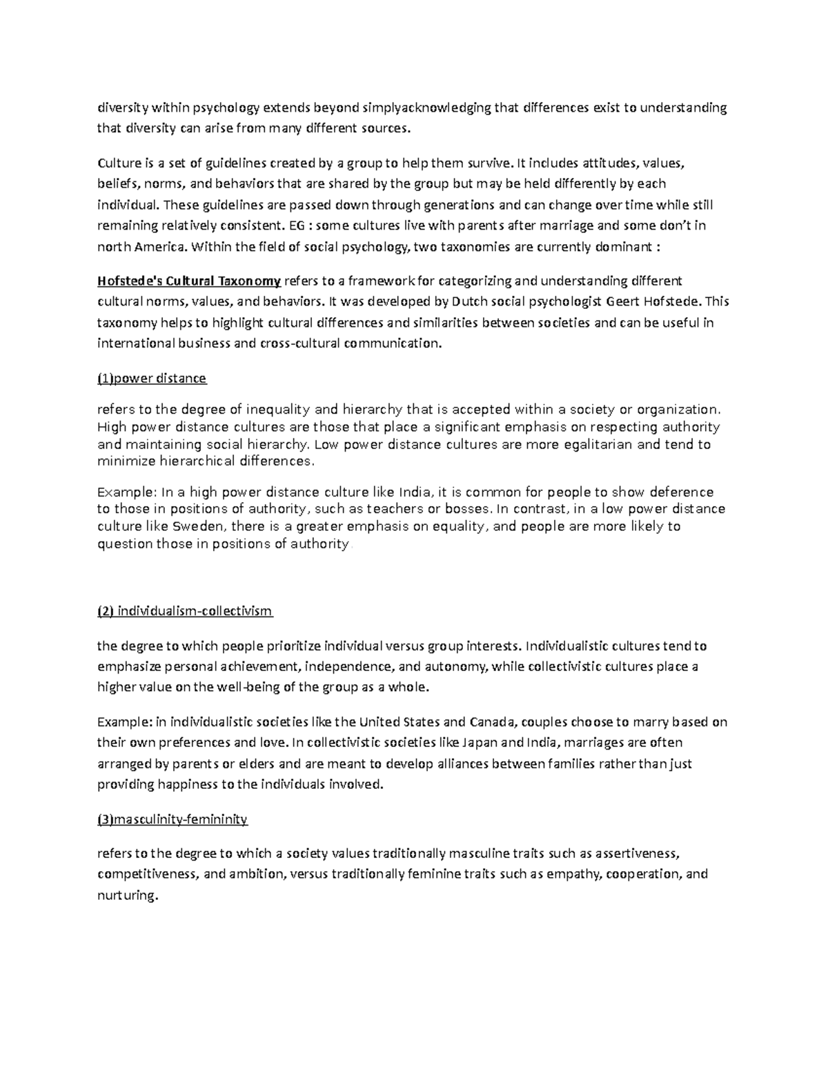 Cultural Diversity - diversity within psychology extends beyond ...