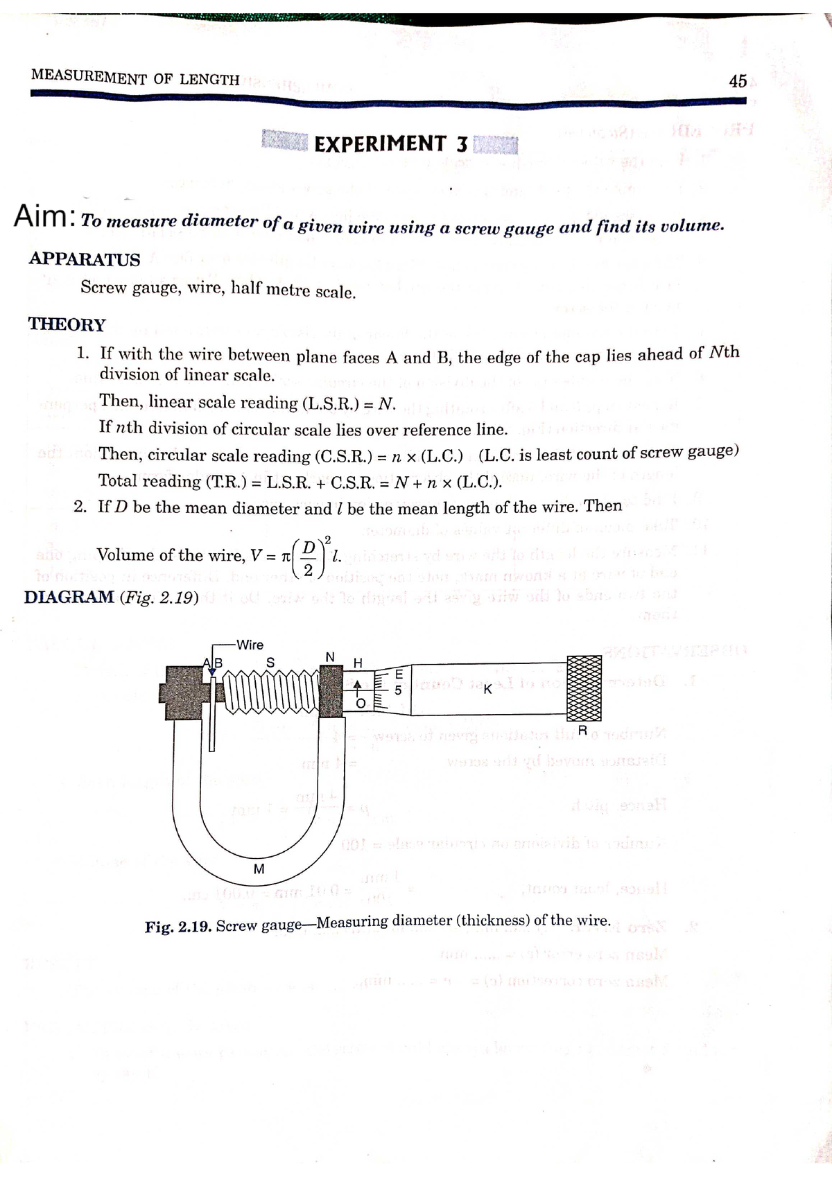 physics practical experiments class 11