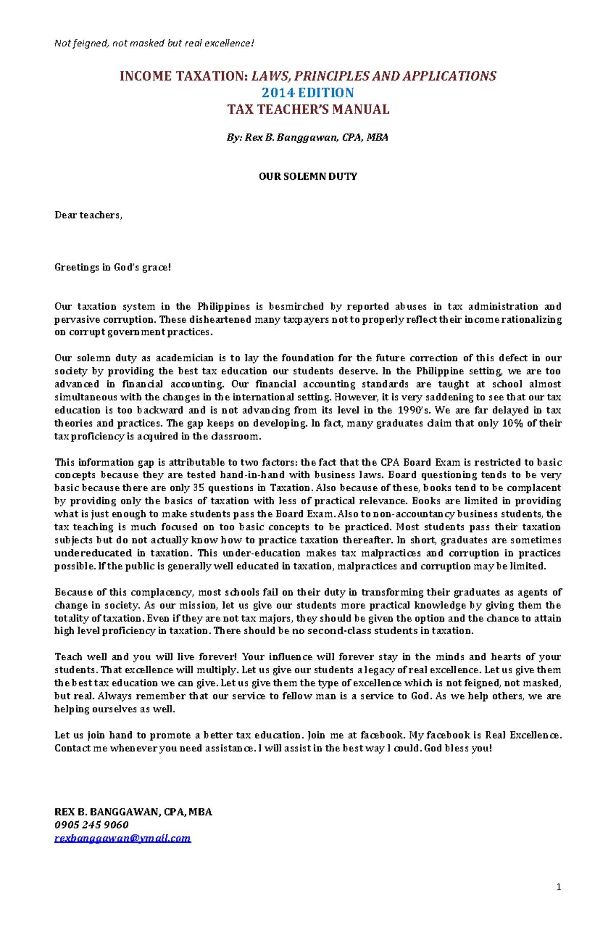 Income tax by banggawan income taxation laws principles and 