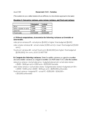 Chapter 1 Introduction To Managerial Accounting - Chapter 1 ...