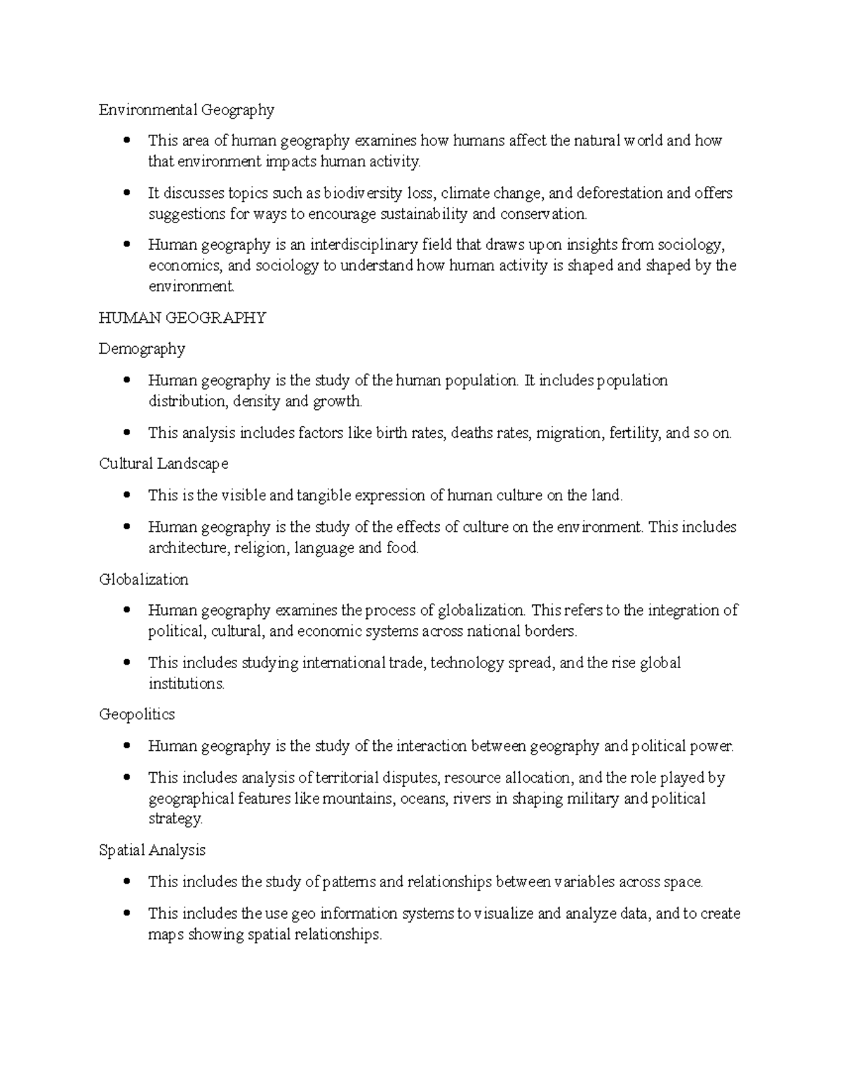GEG 101 Notes 4 Nature of geography; earthsun relationships; maps and map interpretation; and
