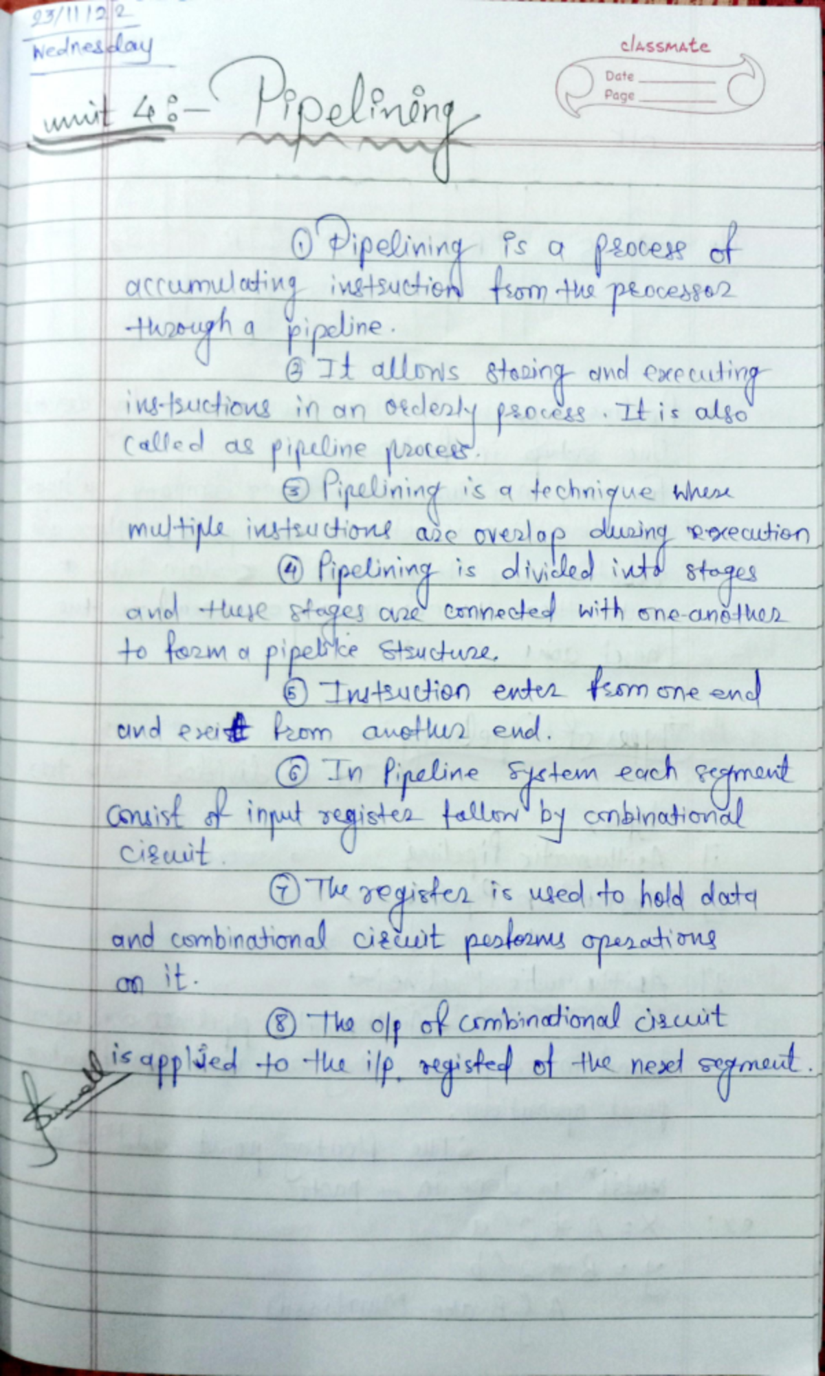 CAO UNIT 4 - Computer architecture and Organization notes for ...