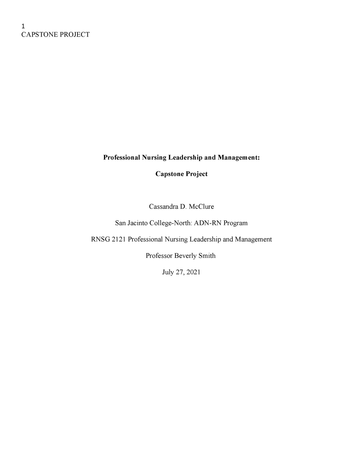 capstone project title pdf