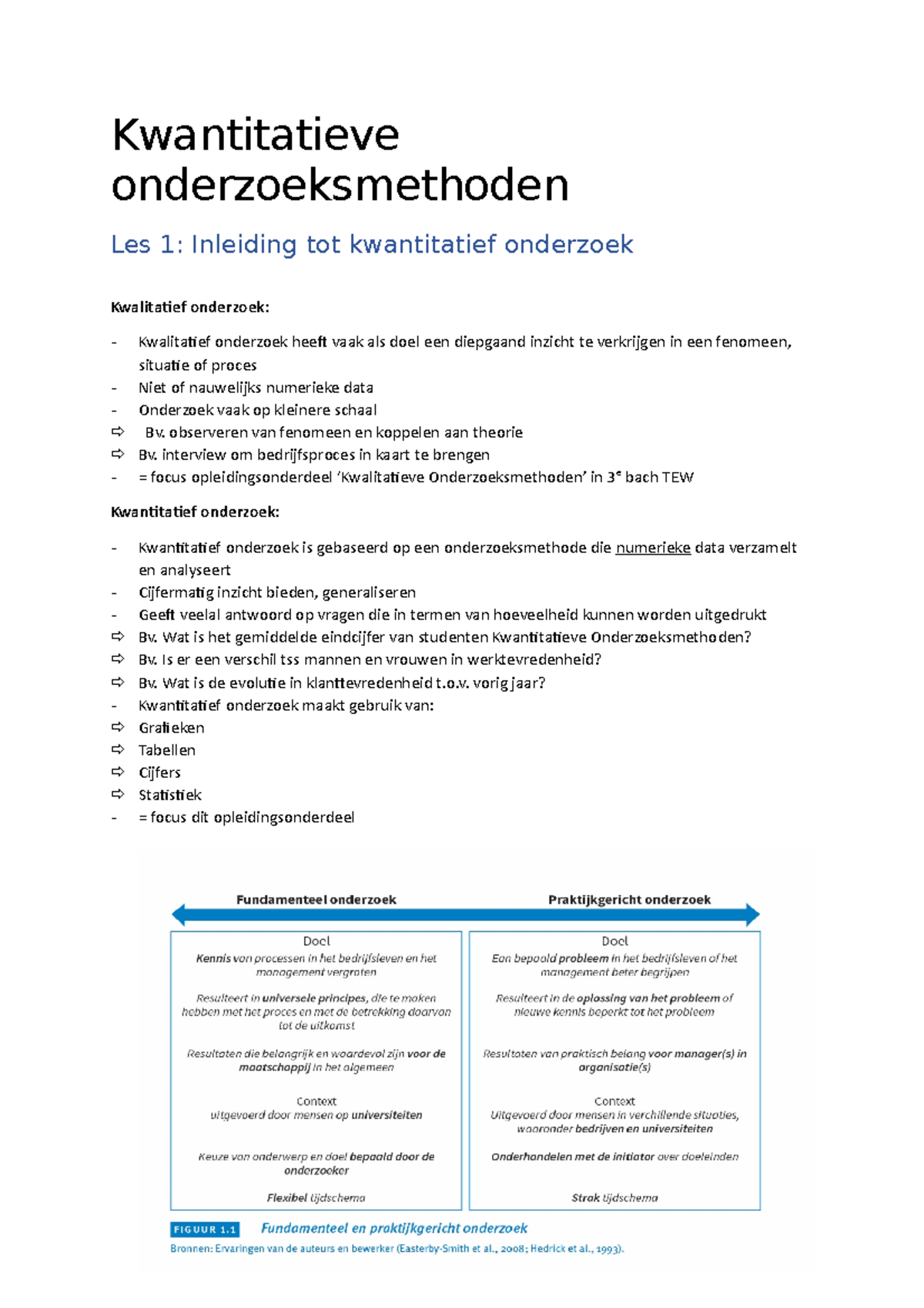 Kwantitatieve Onderzoeksmethoden 22-23 - Kwantitatieve ...