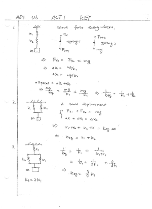 Unit 3 Worksheet 7 Key - PHYS 103 - Studocu