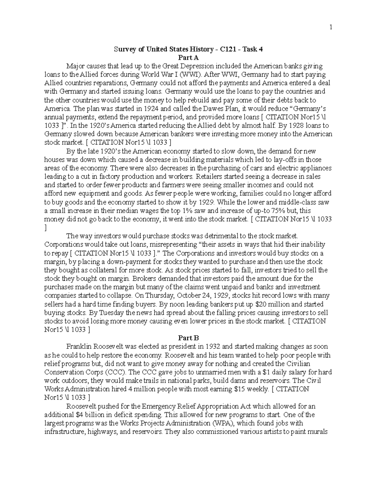 C121 Task 4 - Task 4 Pass - Survey Of United States History - C121 ...