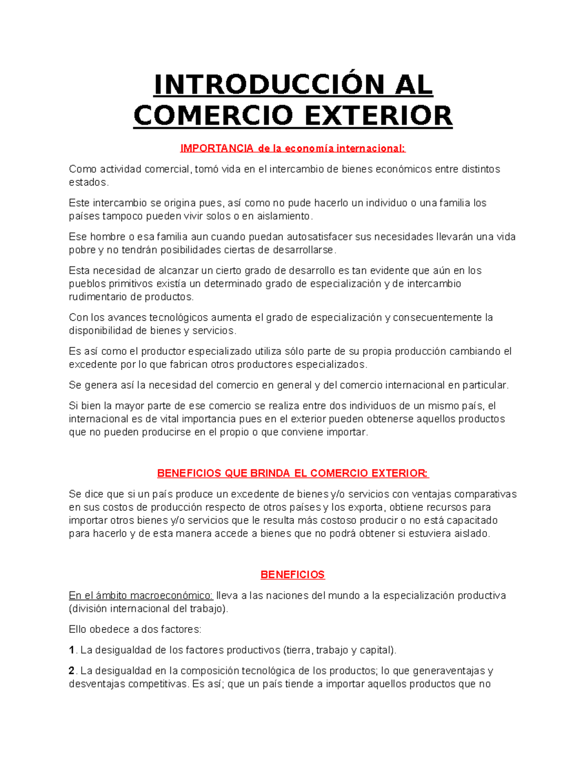 Int Al Comex Material Complementario IntroducciÓn Al Comercio