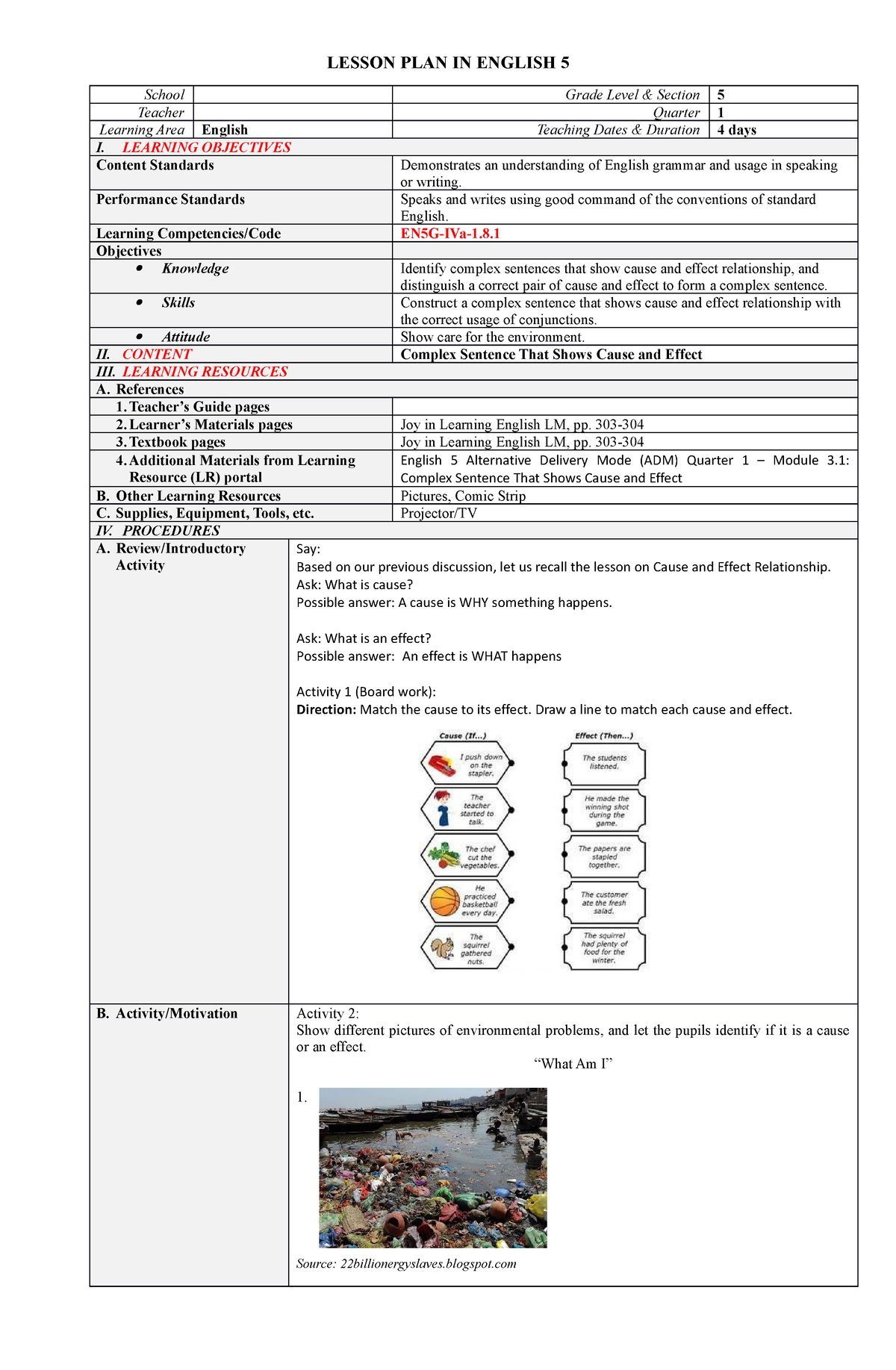 powerpoint presentation english 5 quarter 1