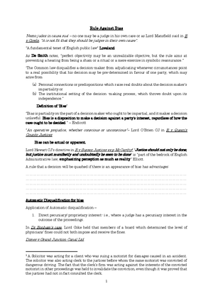 Separation of Powers Revision Notes - A political theory, not a legal ...