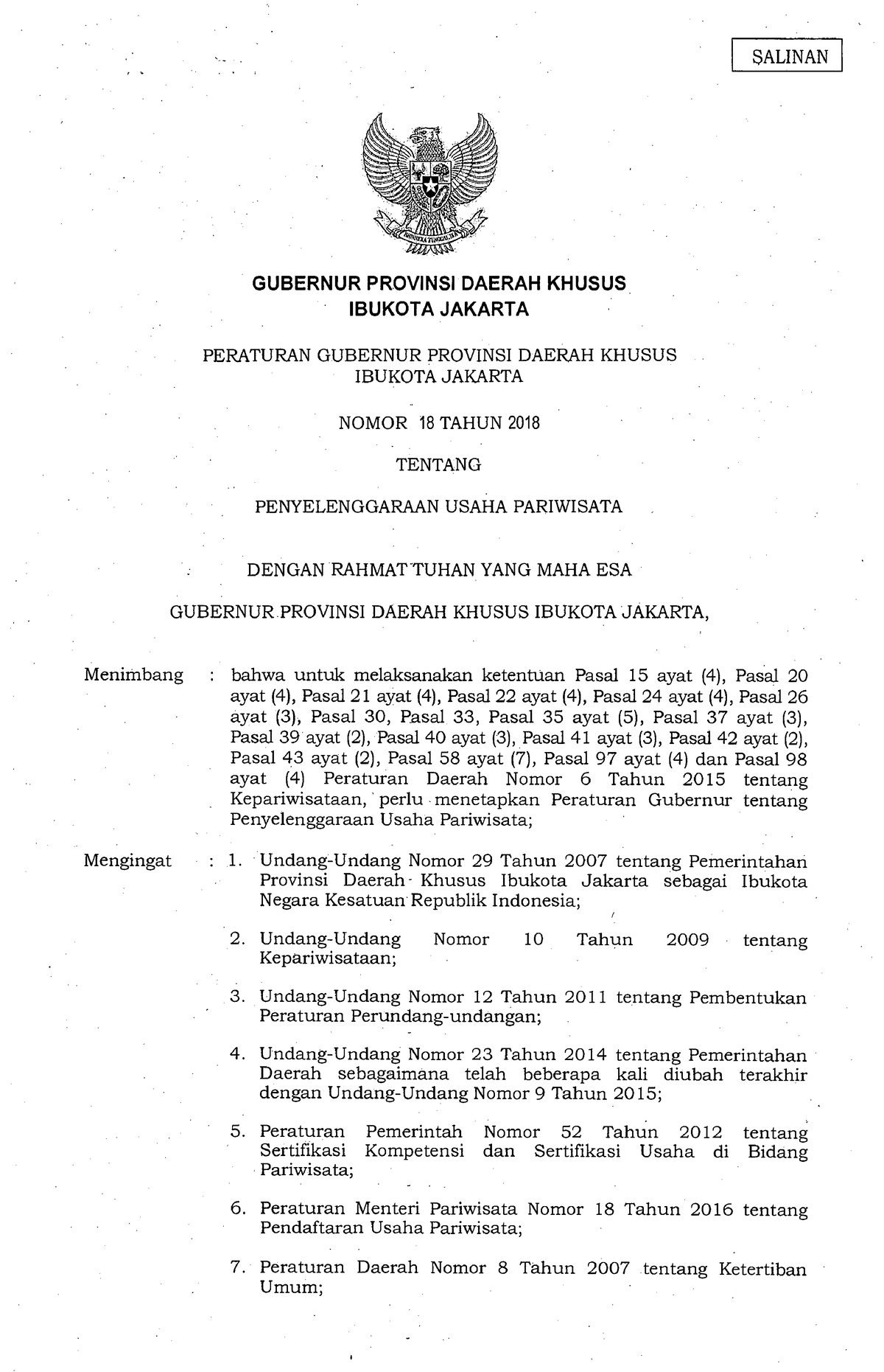 No 18 Tahun 2018 9 - Regulasi Pemerintah - SALINAN GUBERNUR PROVINSI ...