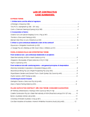 Case Summaries - LLB 170 Week Three – In Fact Byrne AA Forma (BP Refinery 1-5) + Informal - Studocu