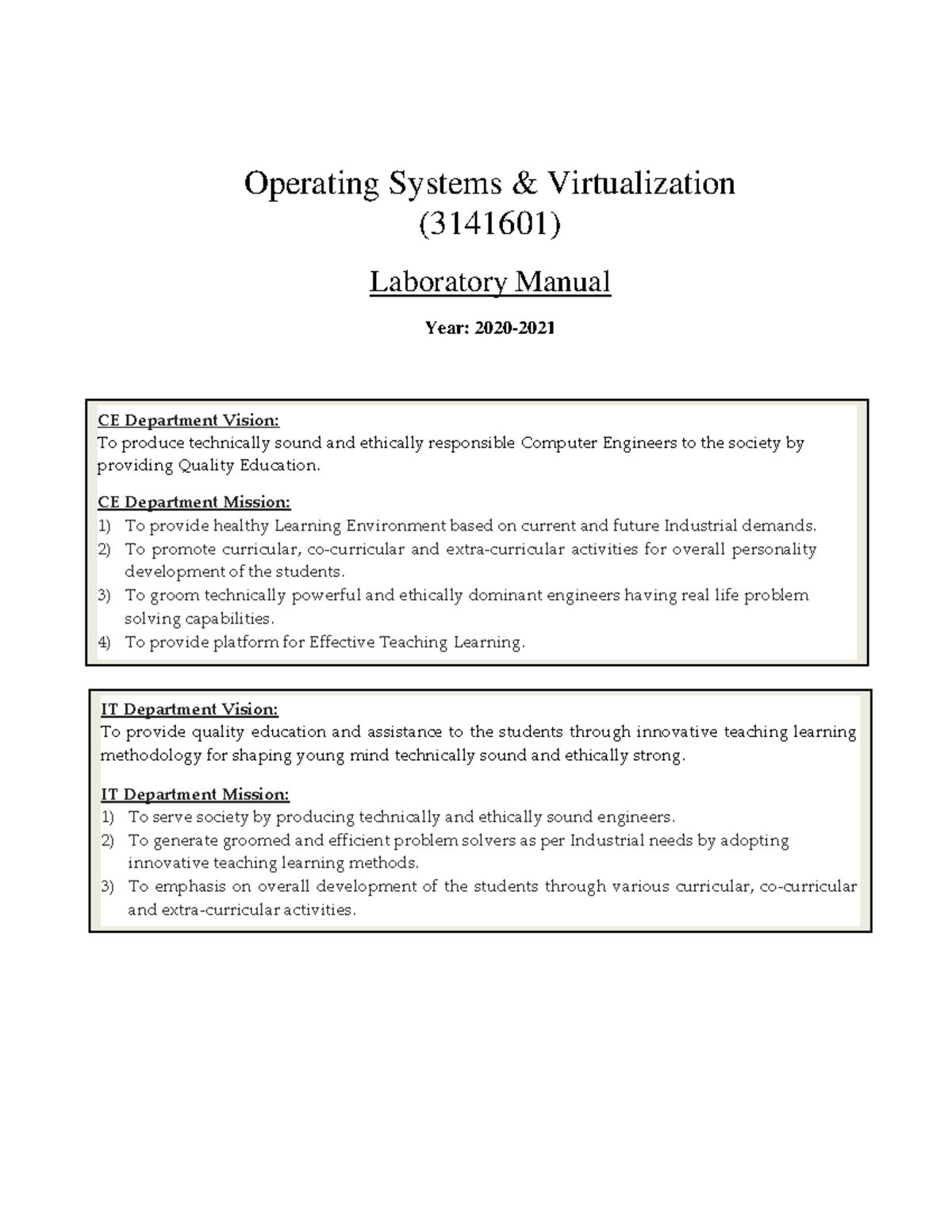 Operating Systems & Virtualization(3141601) lab-manual - Operating ...