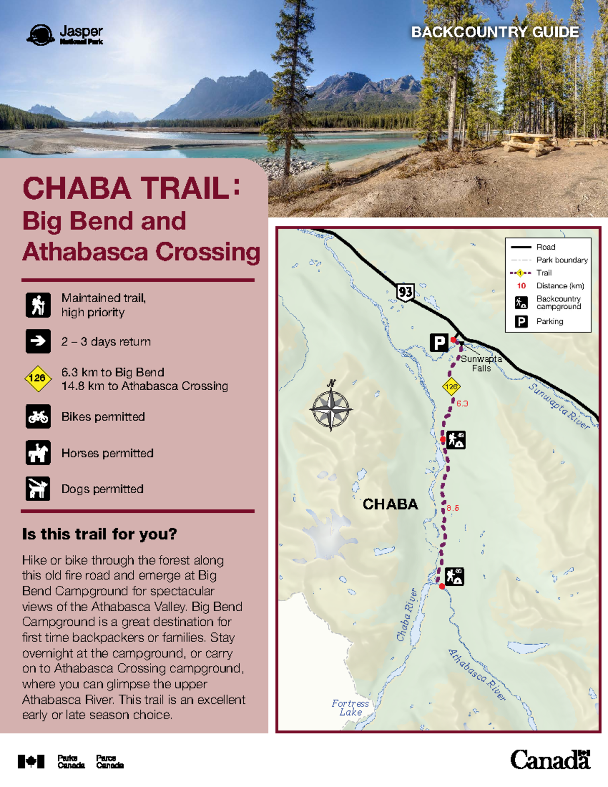 Chaba Backcountry Guide EN BACKCOUNTRY GUIDE 126 49 50 6 8 Sunwapta   Thumb 1200 1553 