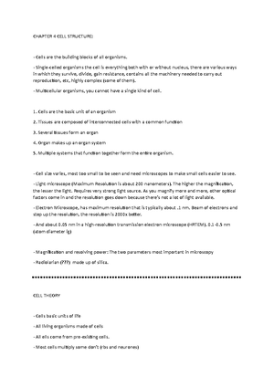 BIO101 - Notes - BIO Chapter 3 - Macromolecules 4 major classes of ...