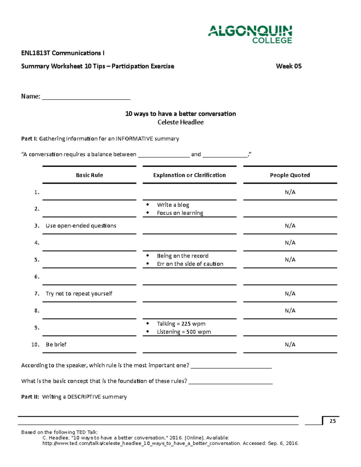 enl1813t-wk05-summary-worksheet-10-tips-participation-ex-enl1813t