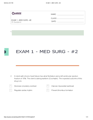 MED SURG II EXAM 3 TEST Review - MED SURG II EXAM 3 TEST REVIEW MODULES ...