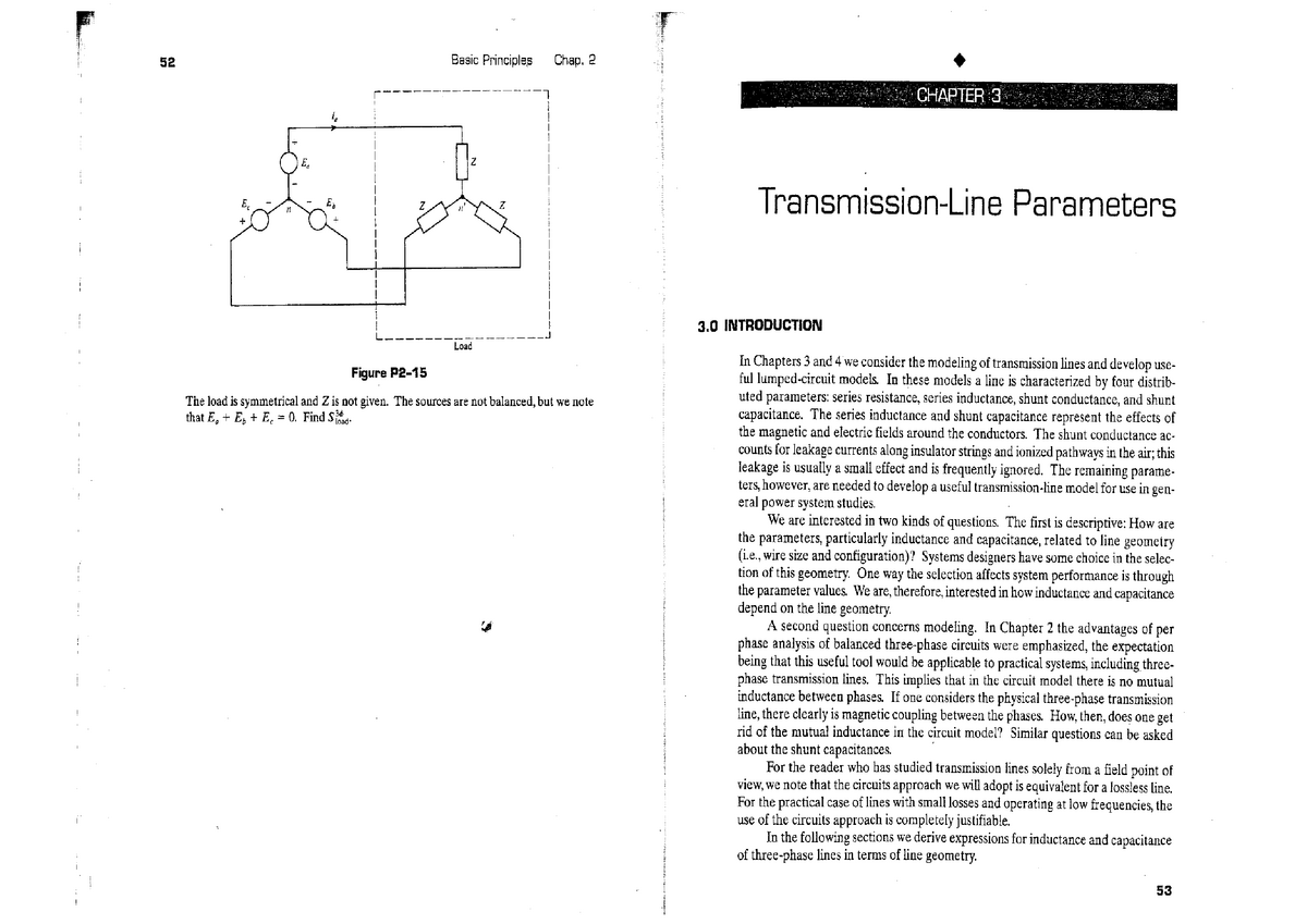 Transmission Line Parameters - Power System - Studocu