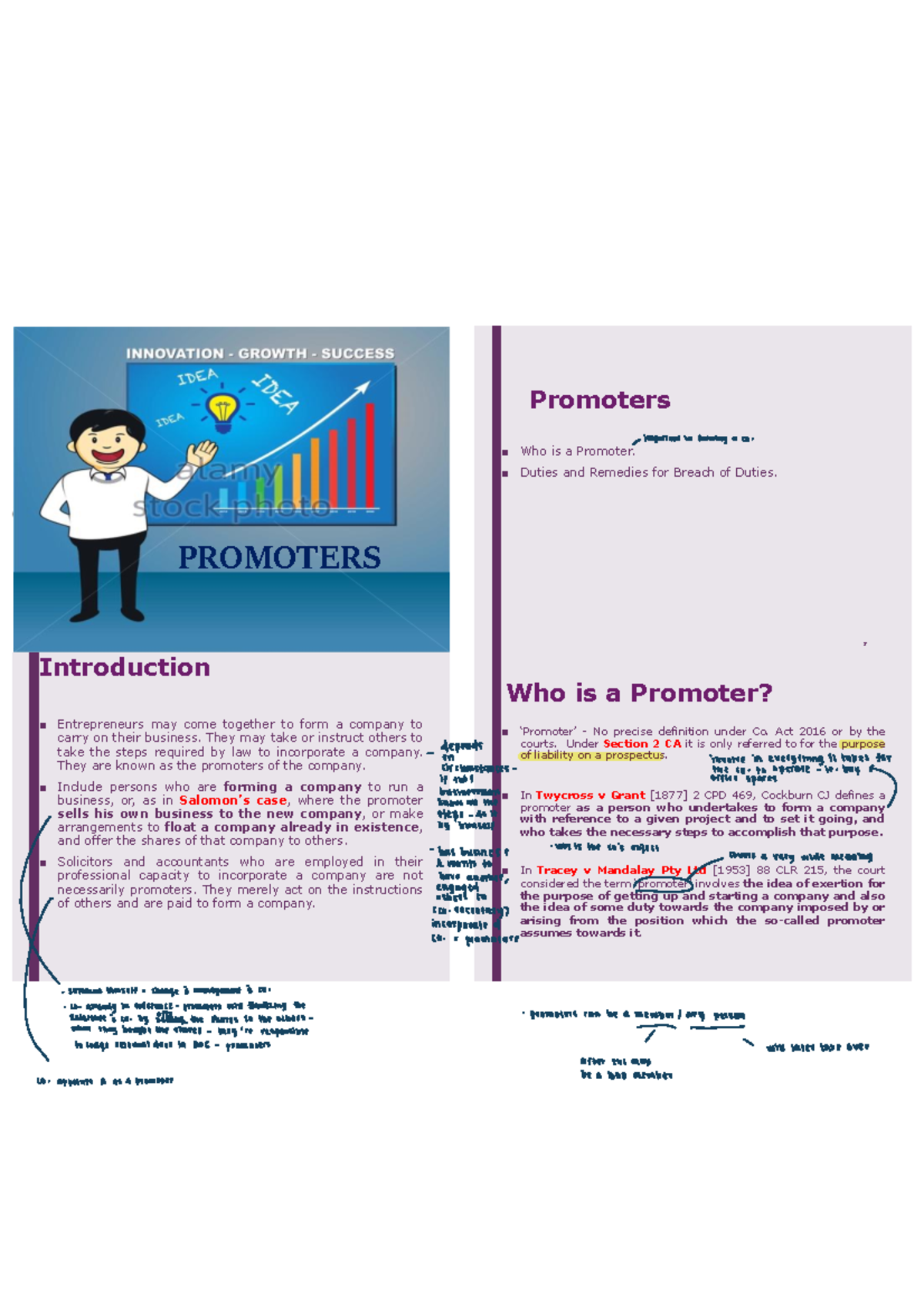 Lecture 12 - Topic: Promoters - PROMOTERS ####### Promoters Who is a ...