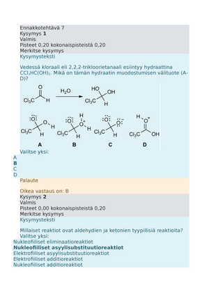 Reaktiot - Luentomuistiinpanot 6.5, 6.5 - Substituutioreaktio ...