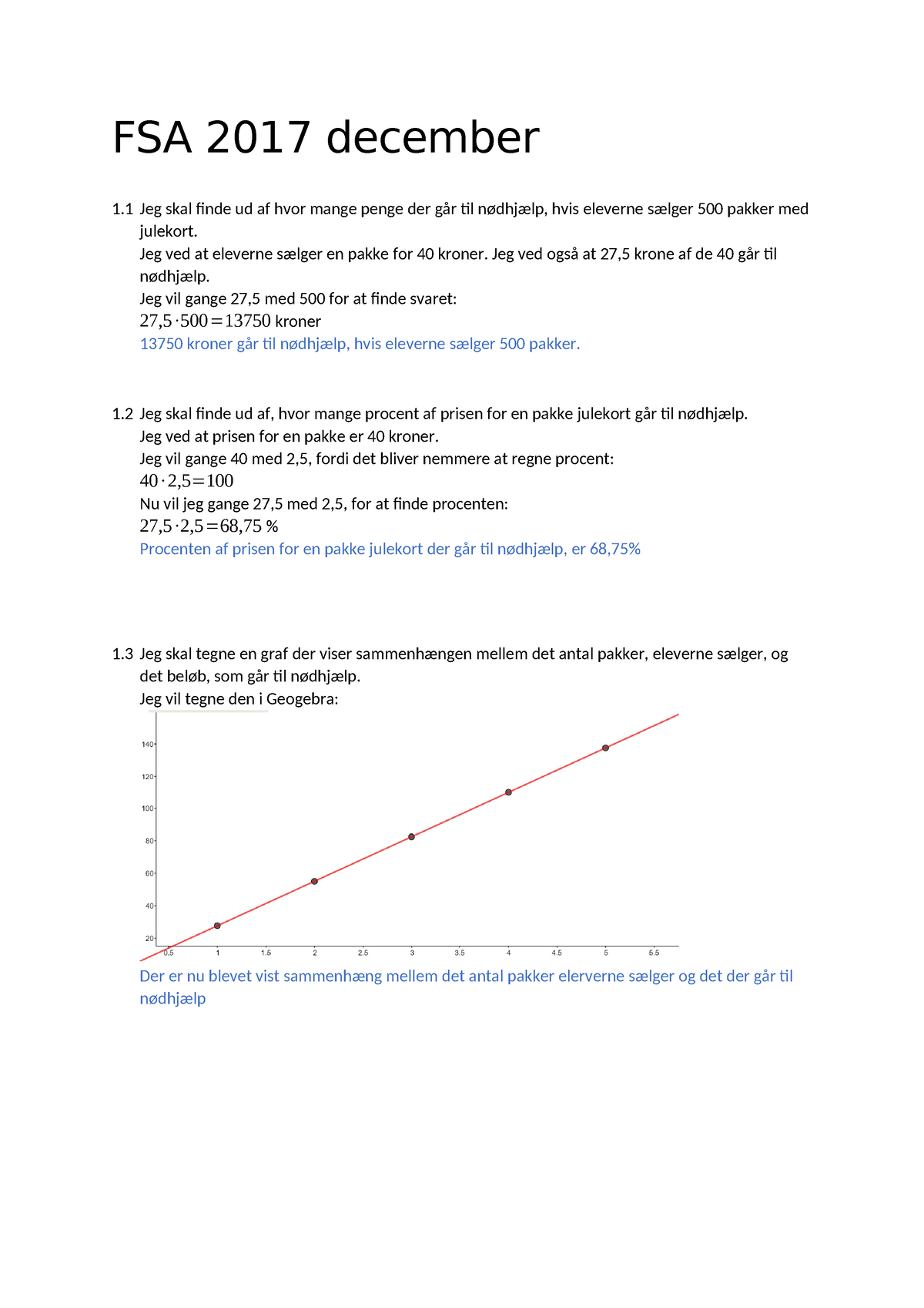 Matematik FP9 5 December 2017 - FSA 2017 December 1 Jeg Skal Finde Ud ...