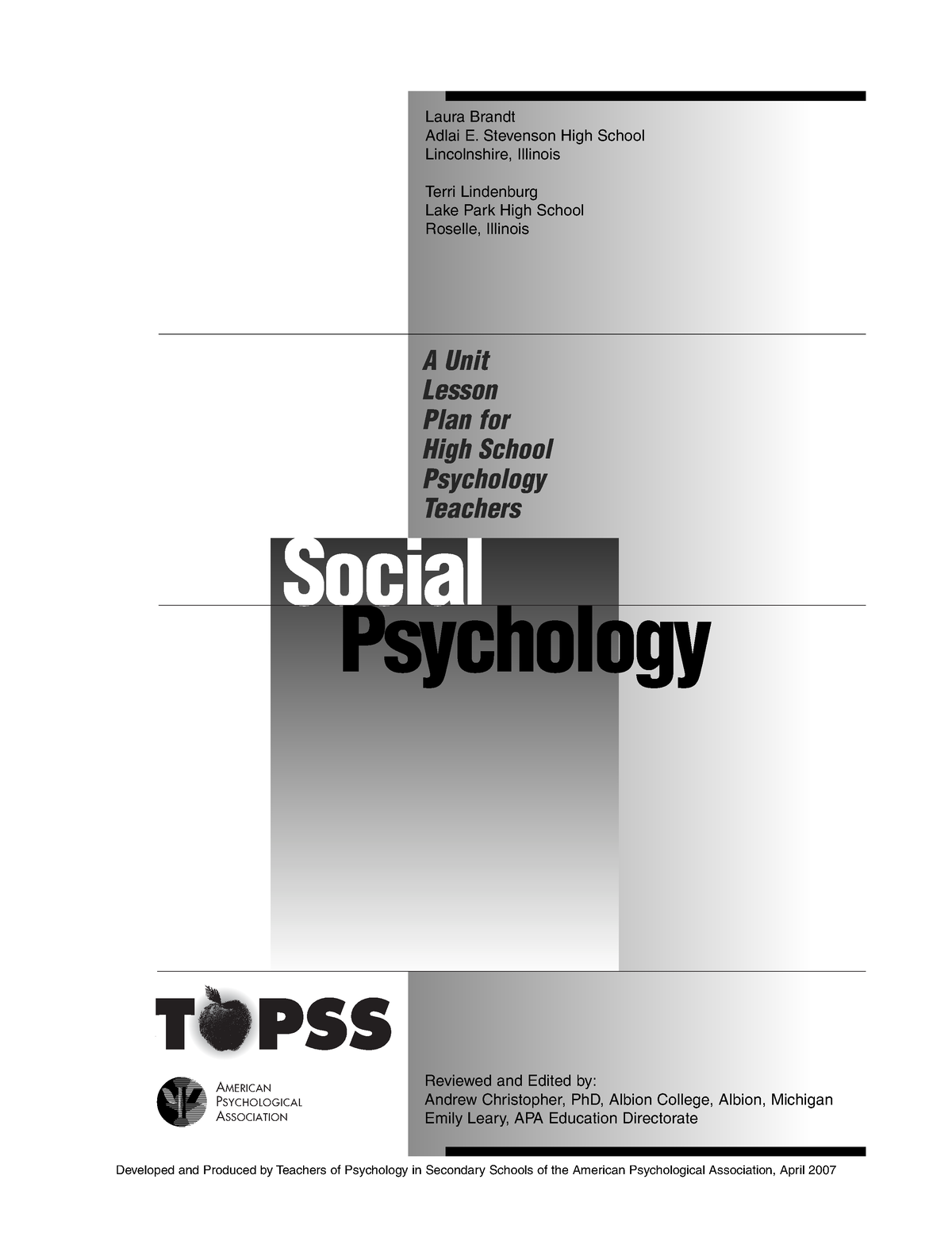 socialpsychology-notes-social-psychology-a-unit-lesson-plan-for