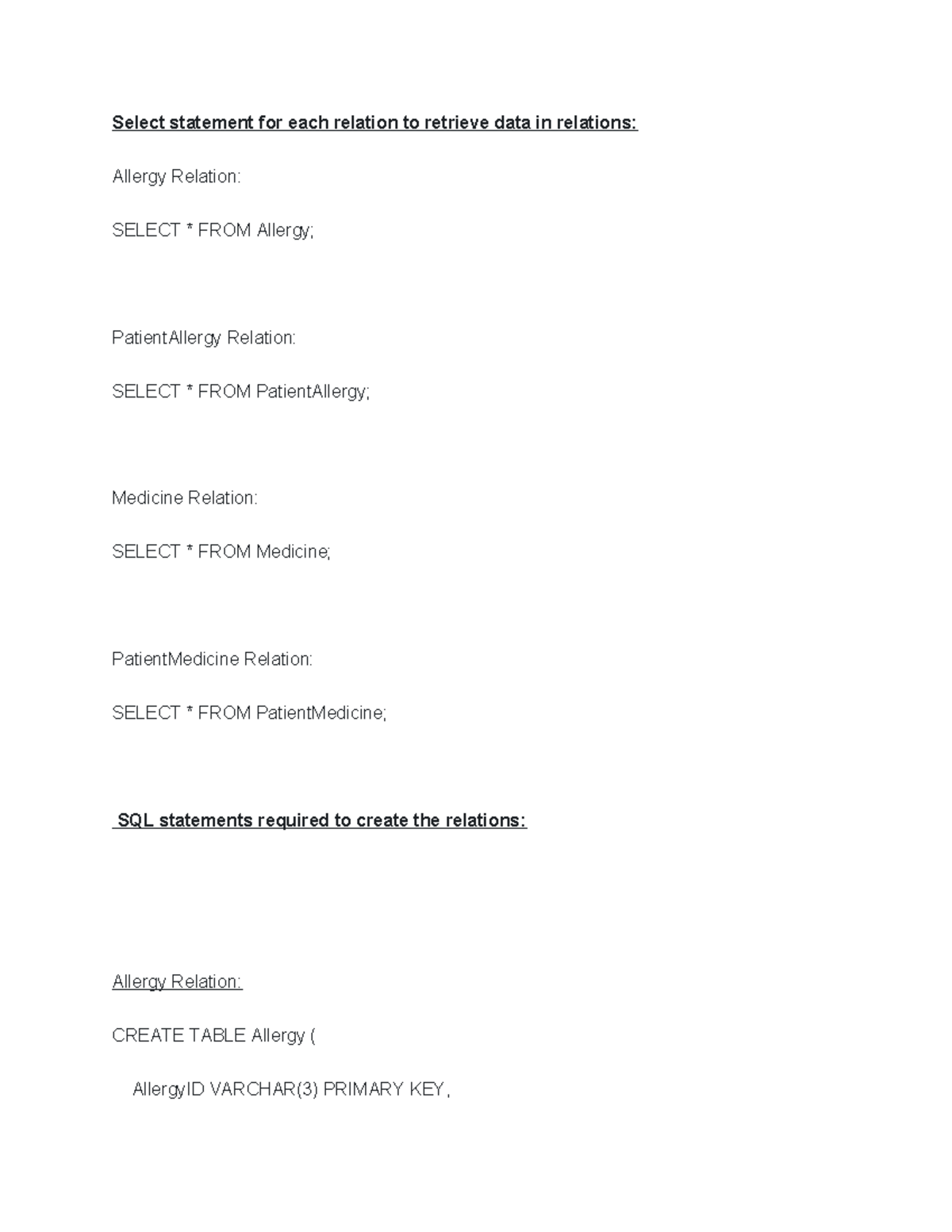 Unit7 - My notes to assimulate better. - Select statement for each ...