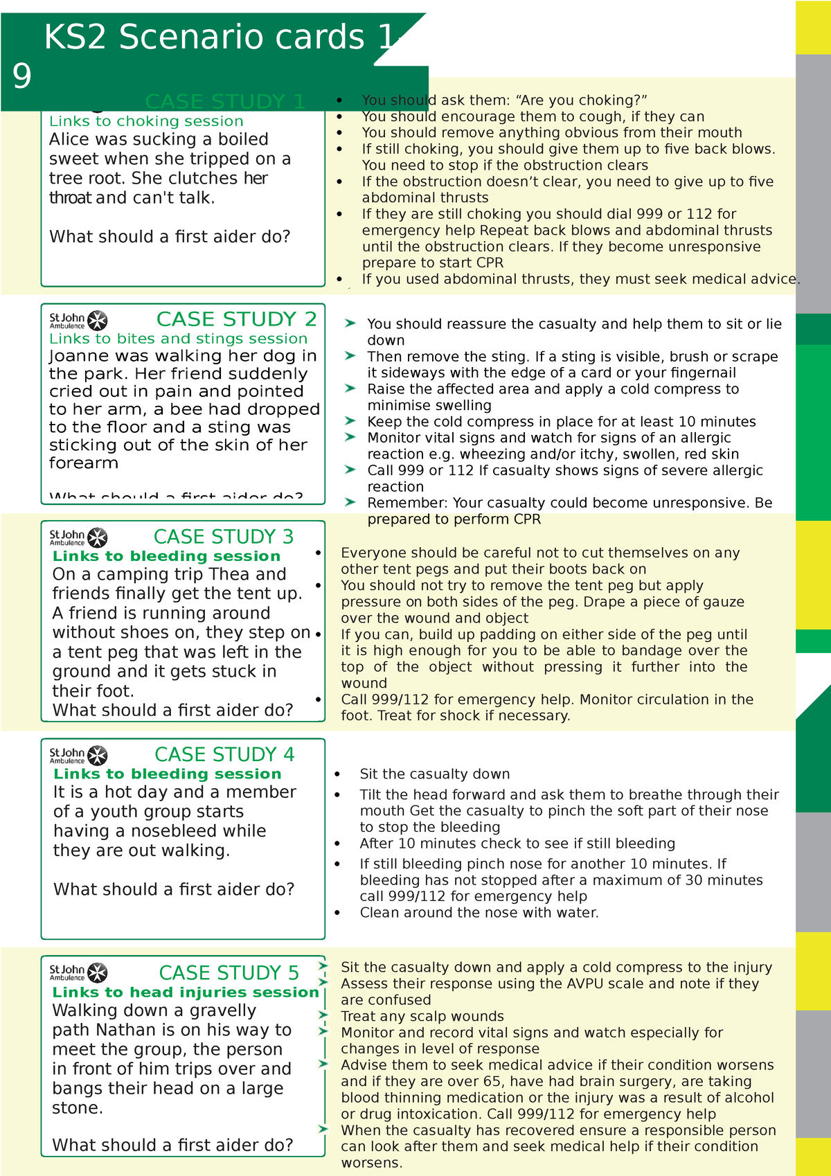 what is a case study ks2