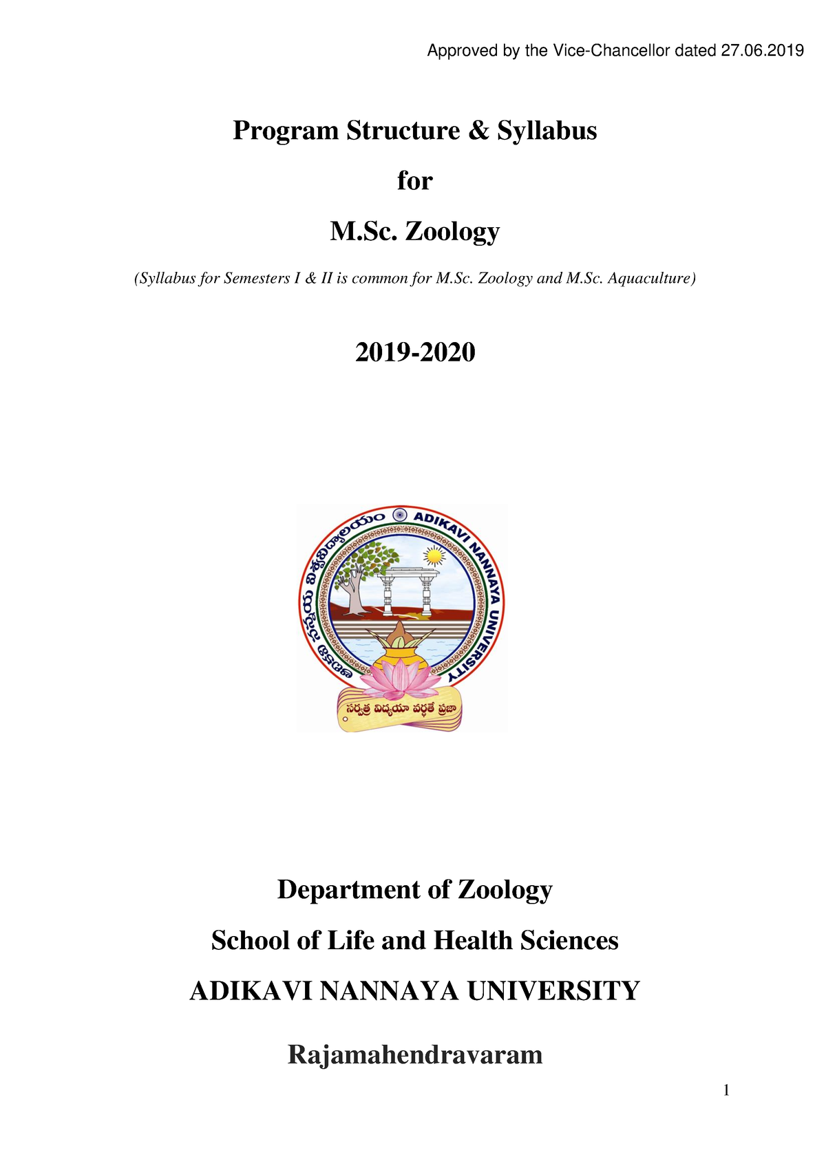 phd zoology syllabus