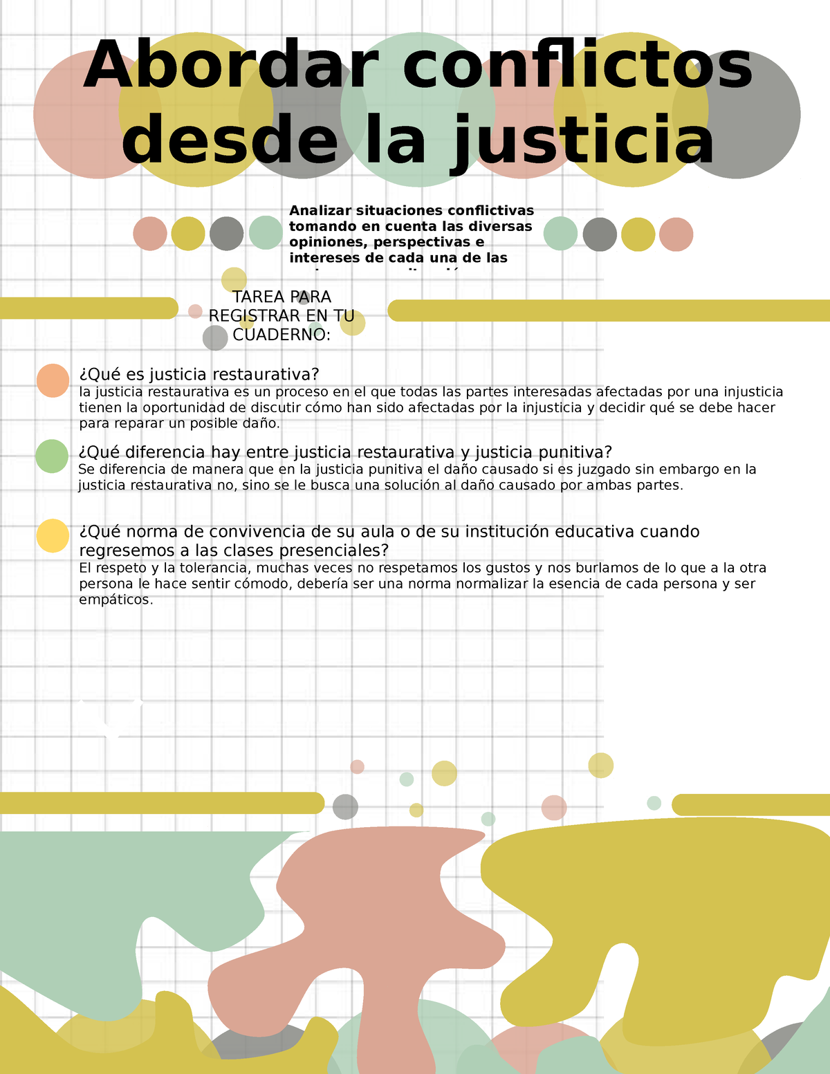 Abordar conflictos desde la justicia restaurativa - Abordar conflictos desde la justicia 