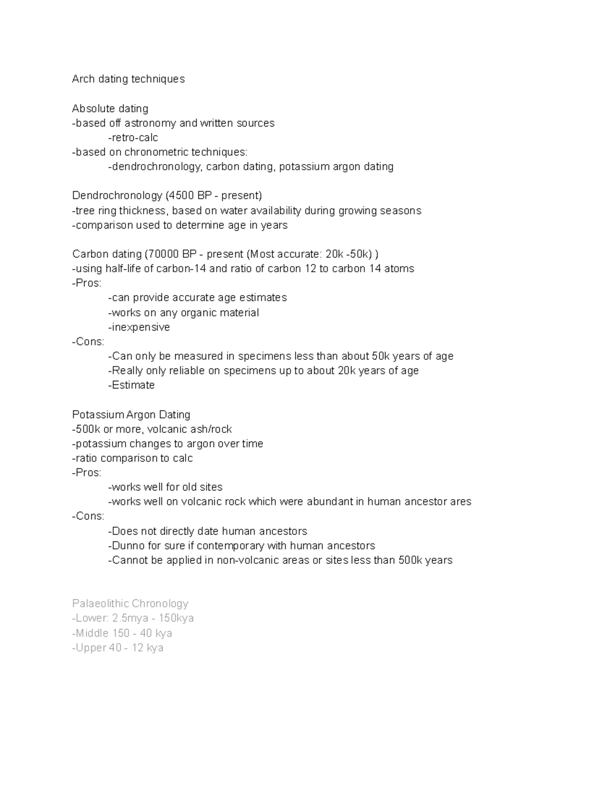 Arch Study Guide - Summary Ancient Peoples and Places - Arch dating ...