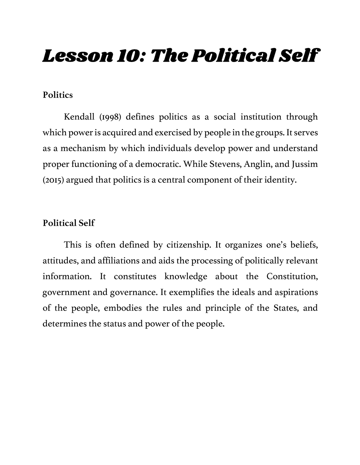 the personal is political essay