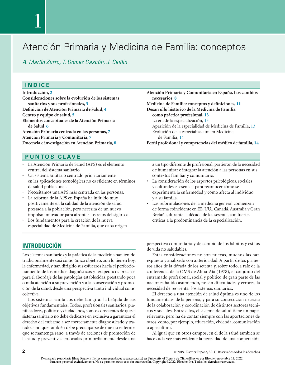 1. Atención Primaria Y Medicina De Familia Conceptos - 2 © 2019 ...