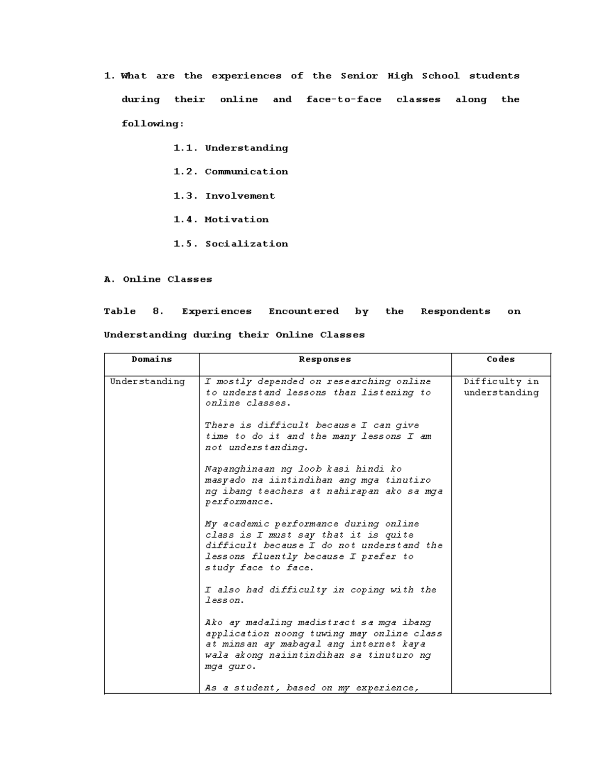 practical research chapter 4 qualitative