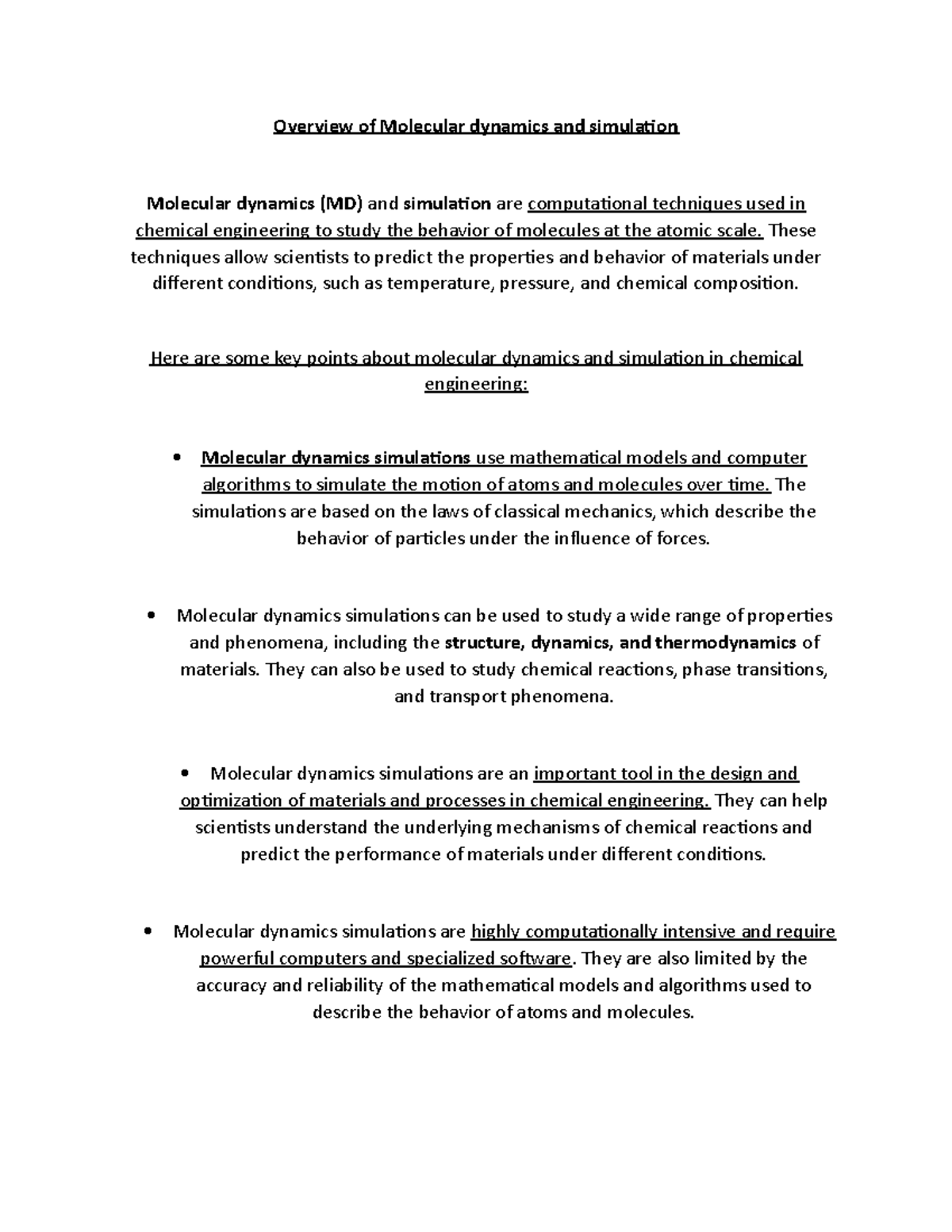 Document 89 (38) - Overview of Molecular dynamics and simulation ...