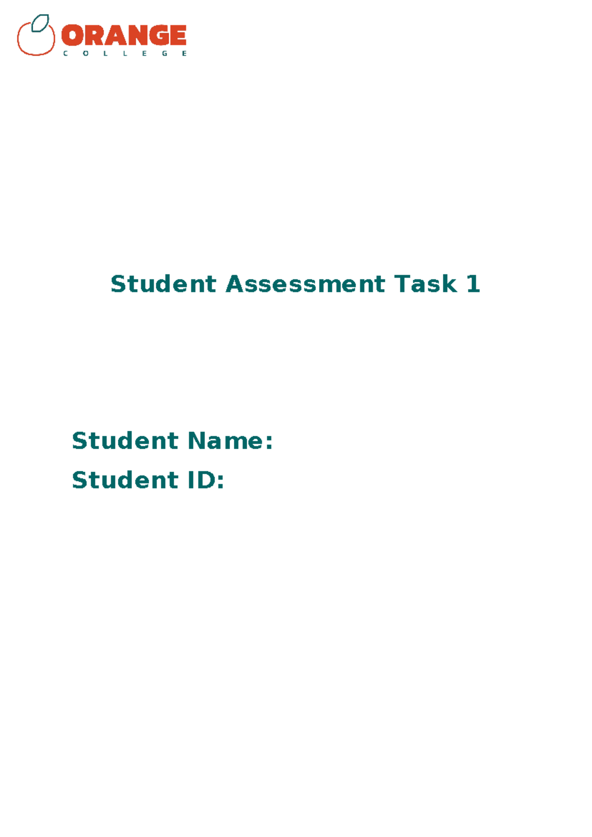 Taeled 803 Student Assessment Task 1 Wordlock - Student Assessment Task ...