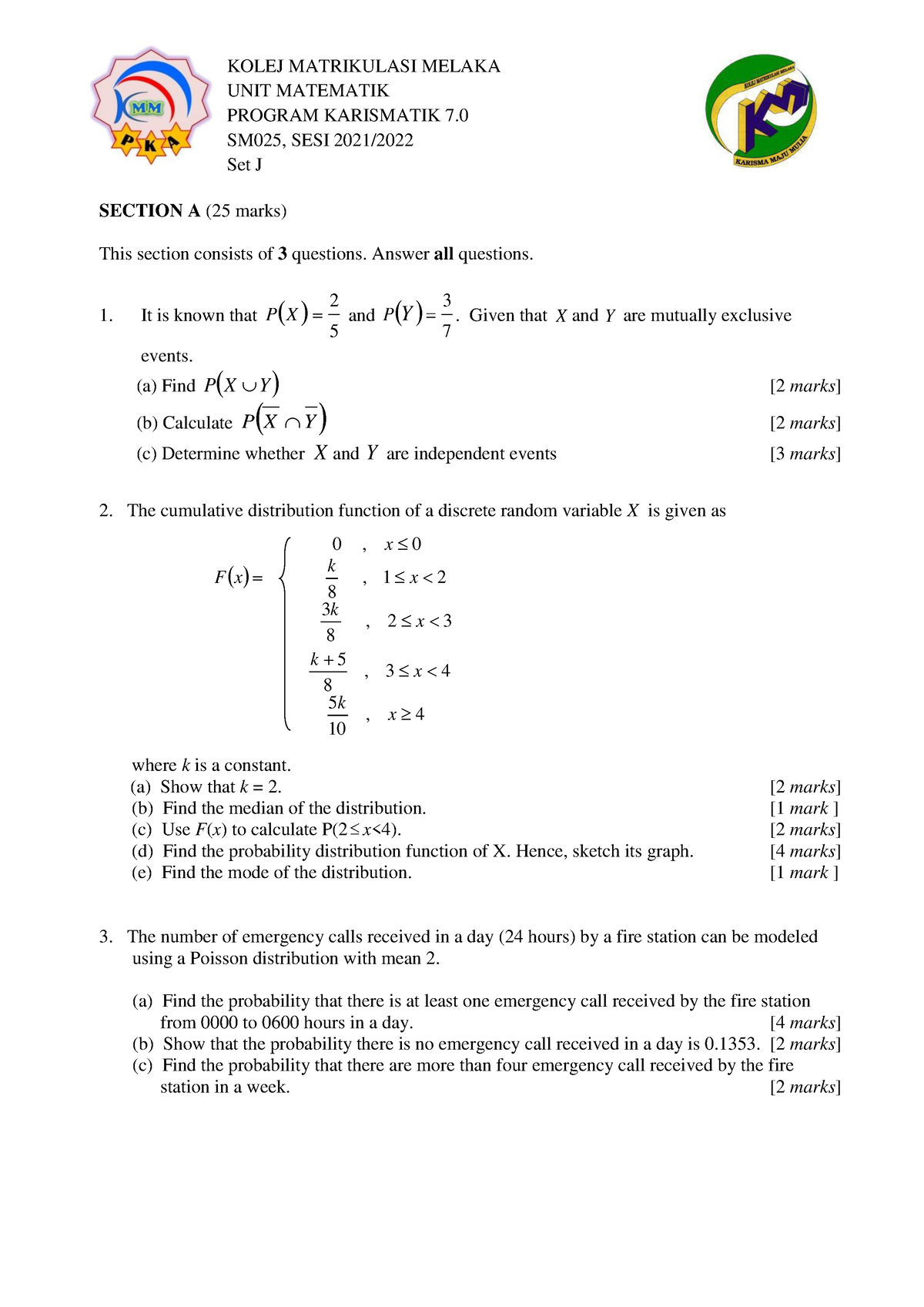 assignment math matrikulasi sm025