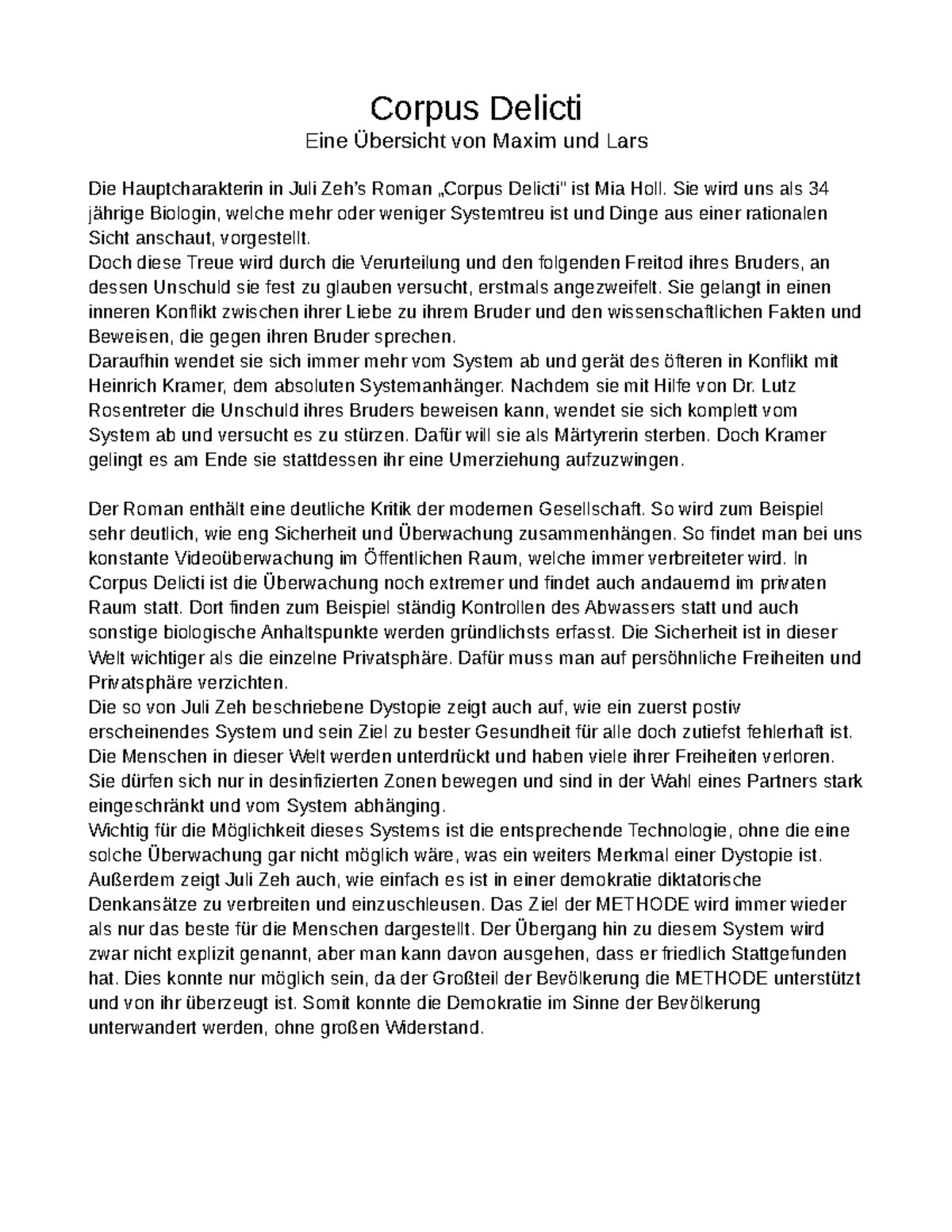 Corpus Delicti Fell Und Hörner Erster Teil Analyse Corpus-delicti - Corpus Delicti Eine Übersicht von Maxim und Lars Die