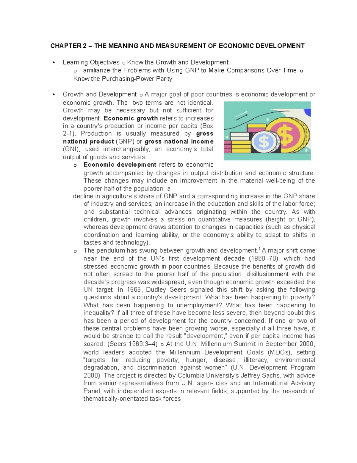 Chapter 2 - Lecture Notes 2 - CHAPTER 2 – THE MEANING AND MEASUREMENT ...