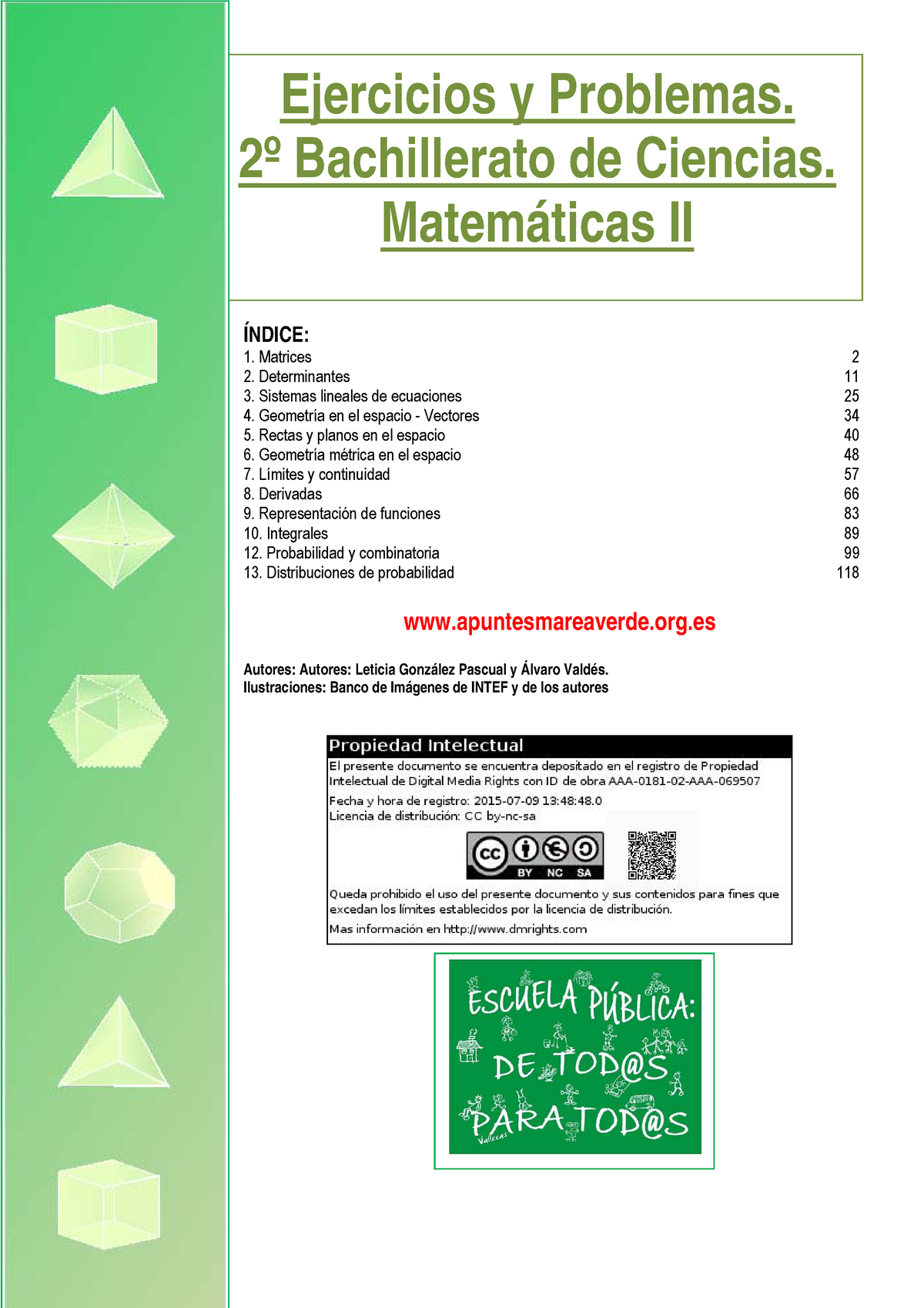 Ejercicios B2 Que Se Puede Aprobar - ####### ÍNDICE: 1. Matrices 2 ...