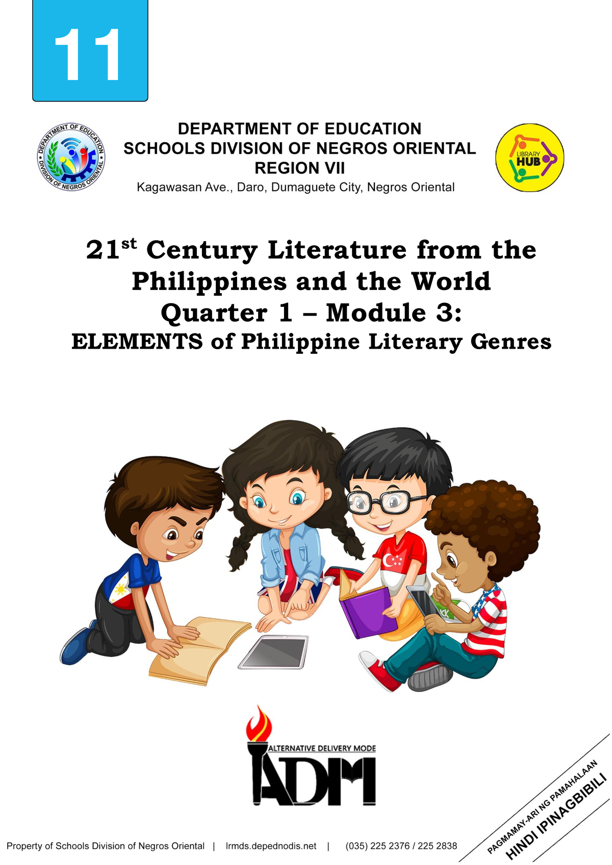 G11SLM3-21st-Century-Literature For Teacher-Module 3 - 11 21 ####### St ...