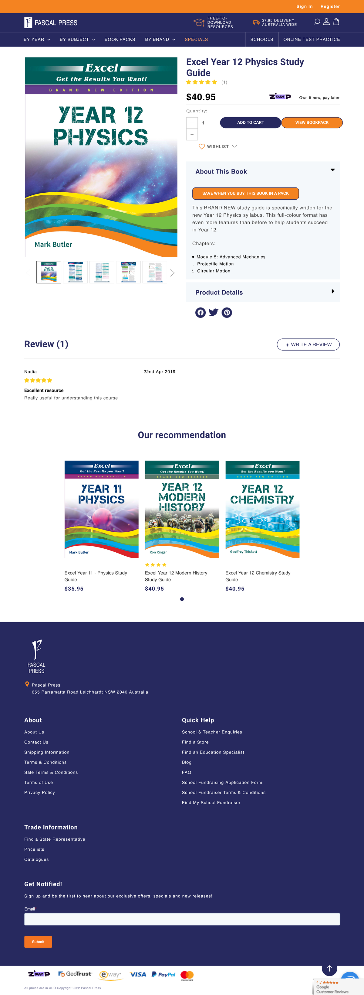Excel Year 12 - Physics Study Guide Pascal Press - Excel Year 12 ...