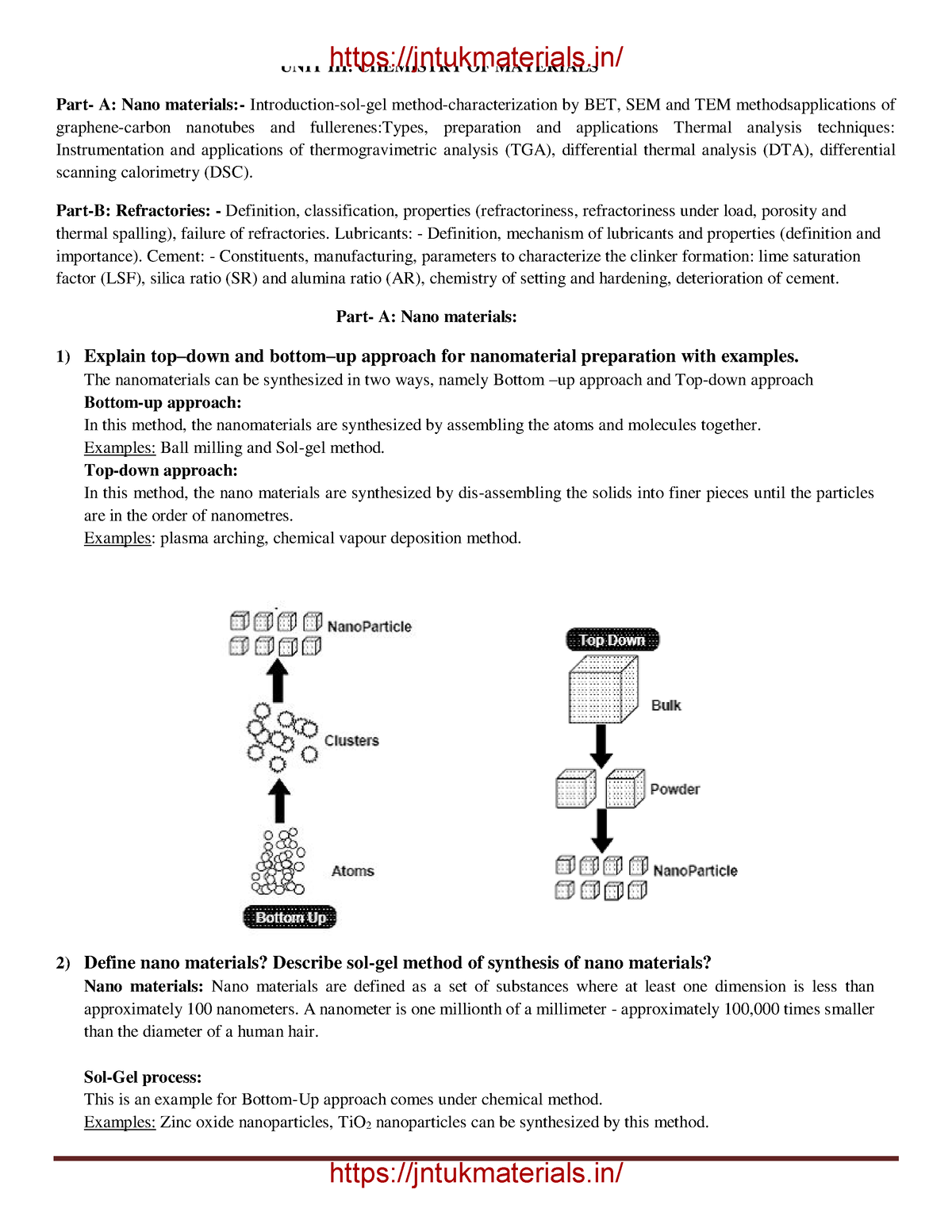 Engineering Chemistry-3 - EC Unit 3 Chemistry Of MaterialsPage 1 UNIT ...