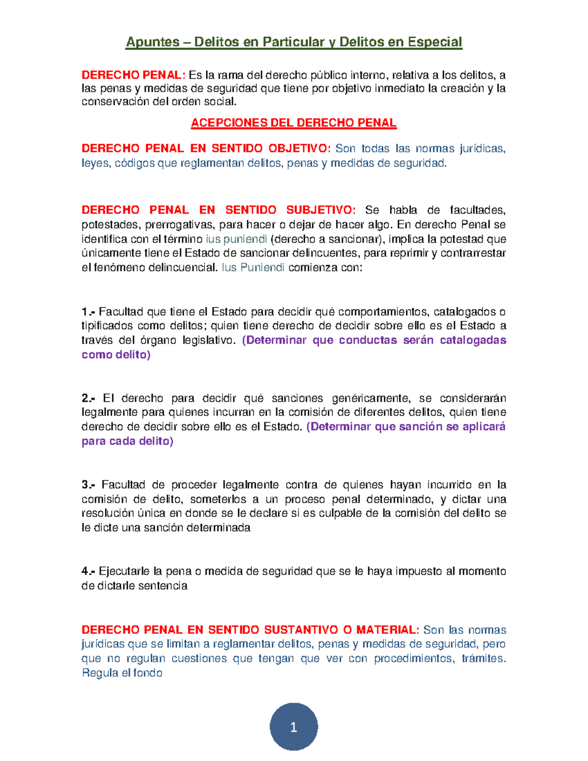 Apuntes Dpyde 3 Parciales De La Materia Derecho Penal Es La Rama Del Derecho Público 4676