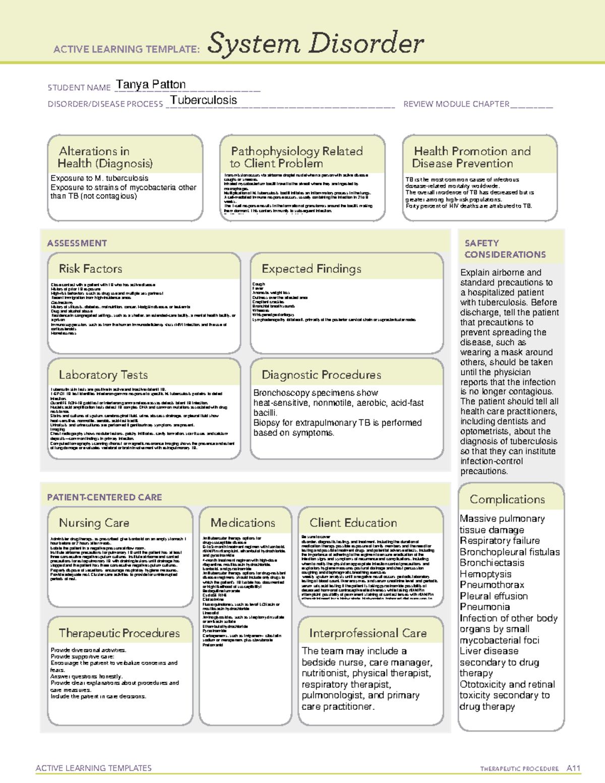 Tb Exemplar - Active Learning Templates Therapeutic Procedure A System 