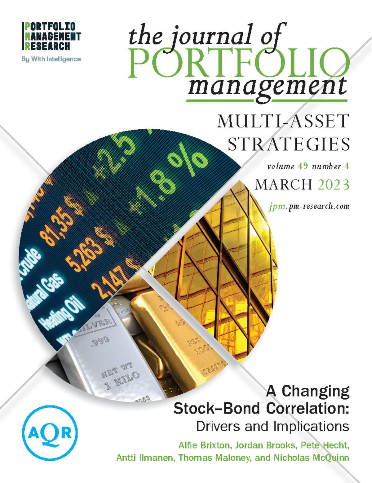 A Changing StockBond Correlation JPM MARCH 2023 jpm.pmresearch MULTIASSET STRATEGIES volume