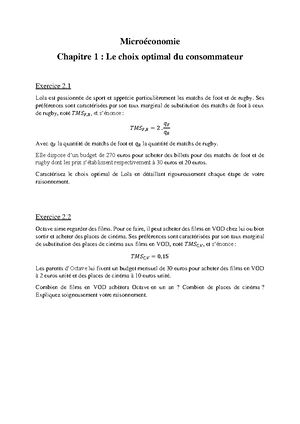 Chapitre 1 - Fiche De Synthèse - Université Paris Dauphine Reproduction ...