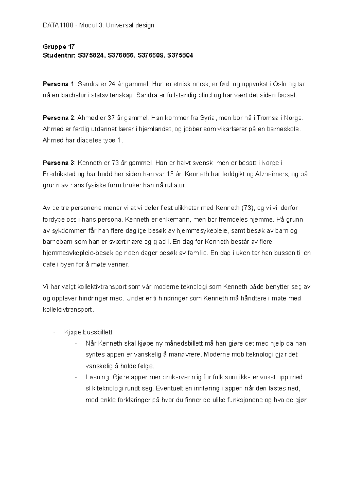 Modul 3 - universal design - DATA1100 - Modul 3: Universal design ...