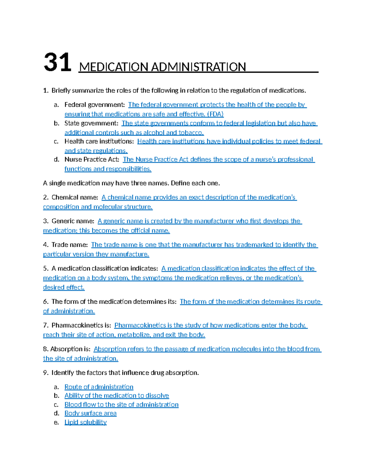 31 Medication Administration - 31 MEDICATION ADMINISTRATION ...